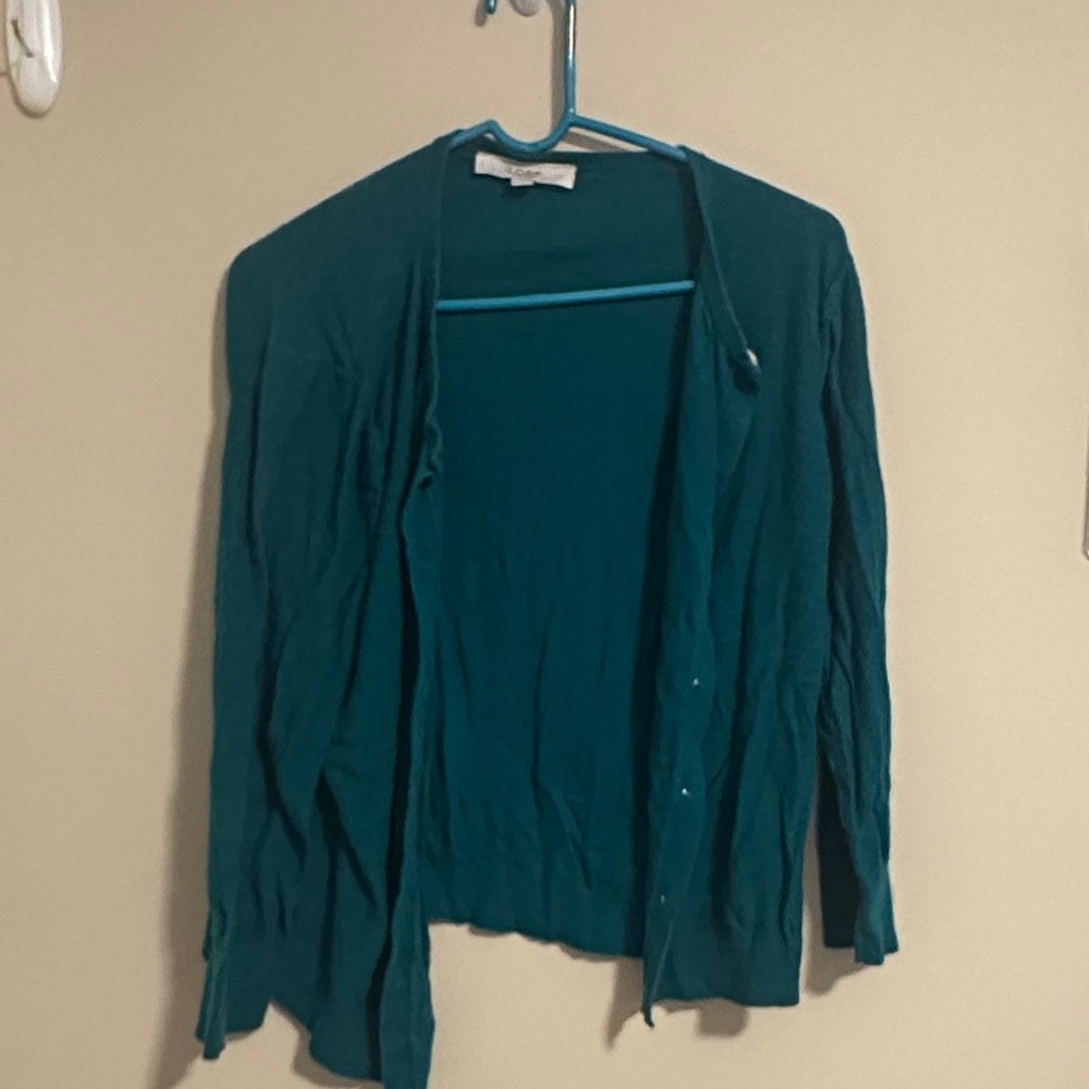 LOFT Teal Cardigan Sweater